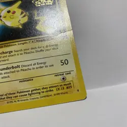 1999 POKEMON PIKACHU WB KIDS MOVIE BLACK STAR PROMO CARD #4 - VG MP - Image 5