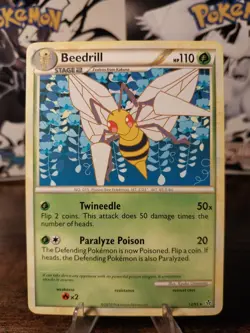 Pokemon - HGSS Unleashed - Beedrill 12/95 Rare LP/NM Card - Image 1