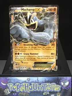 Pokemon Card Machamp XY108 EX Black Star Promo Light Play - Image 1
