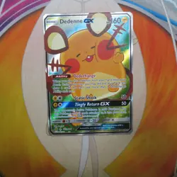 1x Dedenne GX 195a/214 Full Art Rare Pokemon Card TCG Unbroken Bonds NM - Image 1