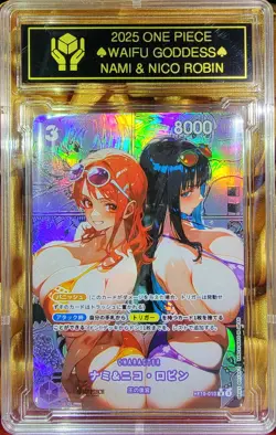 NAMI x NICO ROBIN One Piece Anime Waifu Goddess CUSTOM CARD NM - Image 1