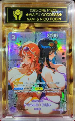 NAMI x NICO ROBIN One Piece Anime Waifu Goddess CUSTOM CARD NM - Image 2