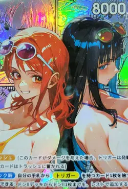 NAMI x NICO ROBIN One Piece Anime Waifu Goddess CUSTOM CARD NM - Image 3