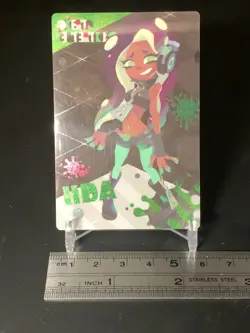 Iida Splatoon 2 Wafer 06 Plastic Card Bandai 2017 Japanese - Image 2