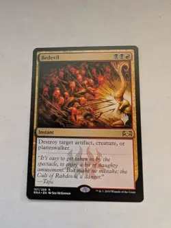 Bedevil Ravnica Allegiance Regular MTG NM Stamped - Image 1