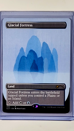 2022 MTG Magic the Gathering Secret Lair Drop Borderless #456 Glacial Fortress - Image 1