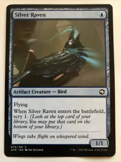 MTG Adventures In The Forgotten Realms Silver Raven 074/281 NM - Image 1