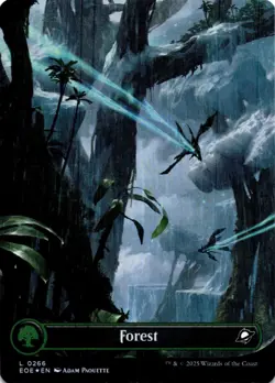 Forest (0266) (Borderless) FOIL 266 L Edge of Eternities NM MTG - Image 1