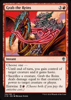 MTG - Grab the Reins - Commander 2016 - NM, English Magic FLAT RATE SHIP - Image 1