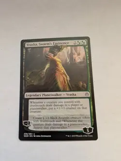 Vraska, Swarm's Eminence War of the Spark Regular MTG NM - Image 1