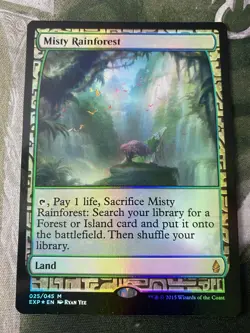 1x Misty Rainforest, Foil, Zendikar Expeditions NM, MTG - Image 2
