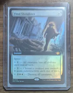 MTG Final Showdown Extended Art Foil from Outlaws of Thunder Junction NM - Image 2
