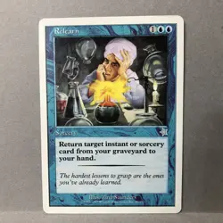 Relearn Starter 1999 Blue Uncommon MAGIC THE GATHERING MTG LP - Image 1