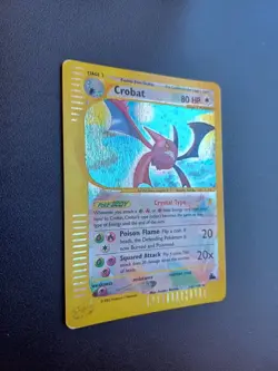 Pokemon ENG Crystal Crobat Regular Holo Skyridge 147/144 No Celebi Charizard - Image 2