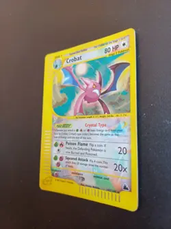 Pokemon ENG Crystal Crobat Regular Holo Skyridge 147/144 No Celebi Charizard - Image 3