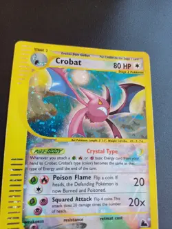 Pokemon ENG Crystal Crobat Regular Holo Skyridge 147/144 No Celebi Charizard - Image 5