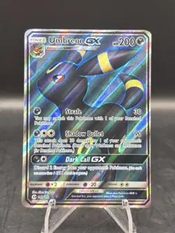 Pokemon TCG Umbreon GX 142/149 Sun & Moon Base Set Full Art NM - Image 1