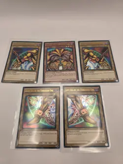 Exodia Yugioh Card GOLD Full Set Excellent Condition - Image 1