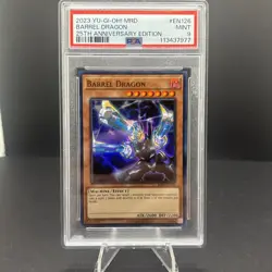 Yu-Gi-Oh! Barrel Dragon Ultra Rare MRD-EN126 25th Anniversary PSA 9 - Image 1