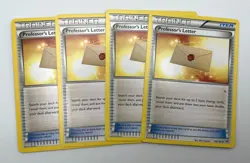 Professor's Letter 146/162 x4 4x Pokemon Card Breakthrough 2015 Playset LP - Image 1