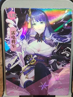 Raiden Shogun Genshin Impact Jieyi Girl Goddess Story Anime Waifu Card UR UR-15 - Image 1