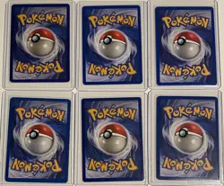 6 Pokemon Cards Rare Shiny Holo Foil Cards 1999 Star Fair to Very Good - Image 2