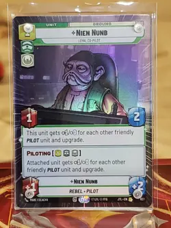 Nien Nunb - Loyal Co-Pilot (Hyperspace Foil) NM/M card# 827 - Image 1
