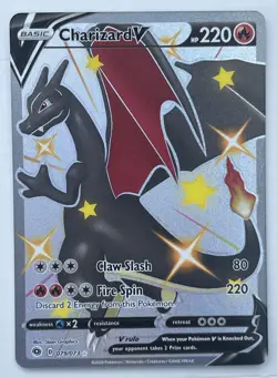 Charizard V - 079/073 - Pokemon Champions Path Sword Shield Shining Rare Card NM - Image 1