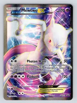 Mewtwo EX XY125 - Black Star Promo - Full Art Pokemon Card - NM/LP Condition - Image 1