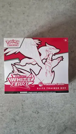 Sealed Pokemon Center Scarlet & Violet White Flare Elite Trainer Box ETB - Image 1