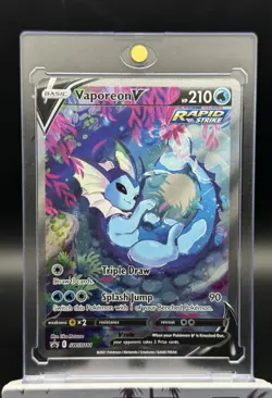 Pokemon TCG Vaporeon V- SWSH181 Premium Collection Promo Card - Image 1