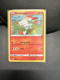 Scorbunny - (Cosmos Holo) SWSH244 SWSH: Sword & Shield Promo Cards Holo NM - Image 1