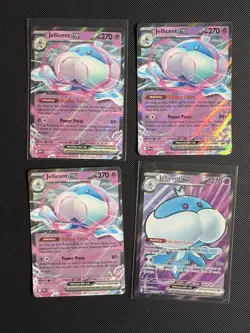 Pokemon Jellicent Ex 045/086 3 Cards, Jellicent Ex 160/086 Full Art 4 Card Lot - Image 1