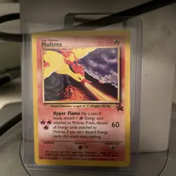 Pokemon Moltres Black Star Promo Card 21/53 WOTC Regular LP - Image 1