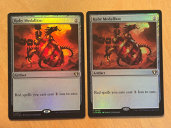 Magic the Gathering MTG 1x Ruby Medallion Foil Commander Masters NM - Image 1