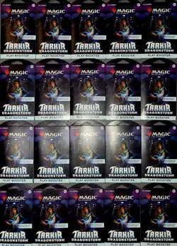 💥STEAL! Magic The Gathering ⚡TARKIR DRAGONSTORM 🐲 Sleeved Play Booster ×20 - Image 1