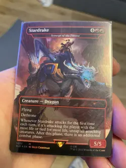 Stardrake - Scourge of the Throne (Borderless) #1033 NM Secret Lair Drop Foil - Image 1