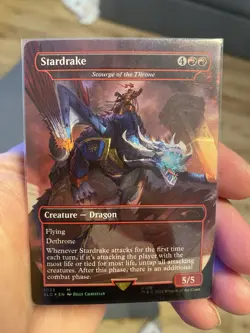 Stardrake - Scourge of the Throne (Borderless) #1033 NM Secret Lair Drop Foil - Image 2