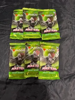 Magic: The Gathering lot of 3 packs of Commander Masters Draft Booster Pack - Image 1