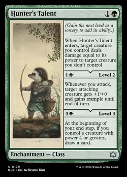 x4 NM (Playset) Hunter's Talent, MTG, Bloomburrow, Magic the Gathering, 179 - Image 1