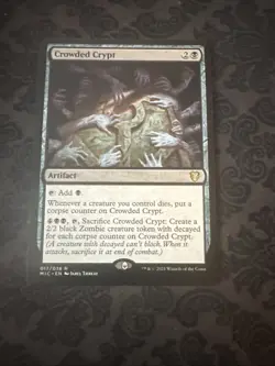 [1x] Crowded Crypt English Midnight Hunt Commander MTG Magic - Image 1