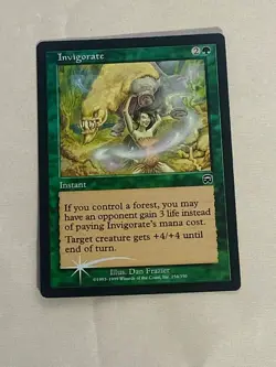 MTG FOIL Invigorate Mercadian Masques Magic the Gathering - Image 1