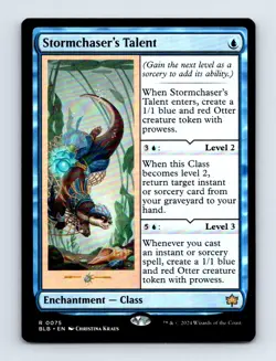 #75 2024 Bloomburrow BLB - Stormchaser's Talent Rare - Image 1