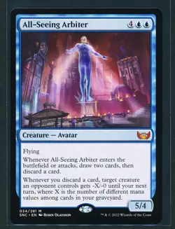 All-Seeing Arbiter MTG Magic 2022 Streets of New Capenna Commander NM/M - Image 1