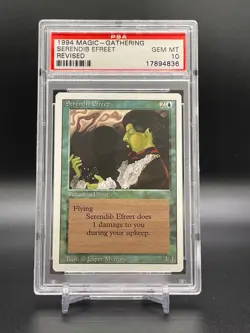 MAGIC THE GATHERING REVISED MTG SERENDIB EFREET PSA 10 !! GEM MINT 1994 MISPRINT - Image 1