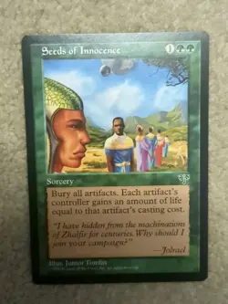1 NM Seeds Of Innocence Mirage Magic MTG EDH Vintage Reserved List - Image 1