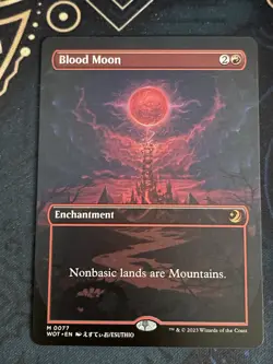 Blood Moon (Anime Borderless) Wilds of Eldraine: Enchanting Tales Regular NM con - Image 1
