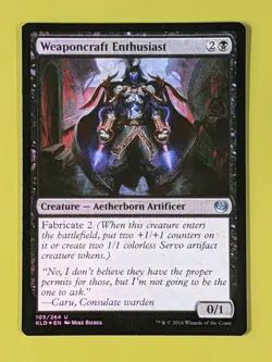 FOIL Weaponcraft Enthusiast x1 Kaladesh 1x Magic the Gathering MTG - Image 1