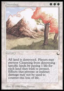 Cleansing - Light Play MTG The Dark - Image 1