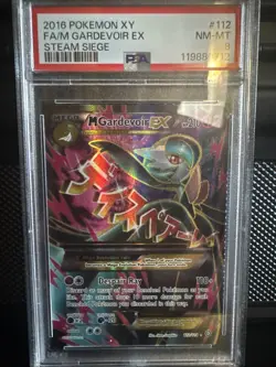 2016 POKEMON XY FA/M GARDEVOIR EX STEAM SIEGE #112 NM-MT PSA 8 - Image 1